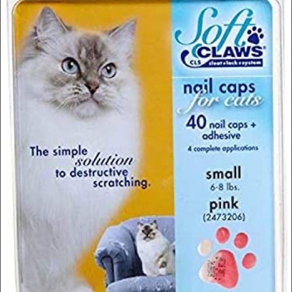 Soft Claws for Cats - CLS (Cleat Lock System), Size Small, Color Red - Picture 3 of 3